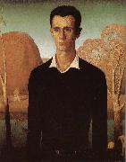 Grant Wood The Portrait china oil painting reproduction